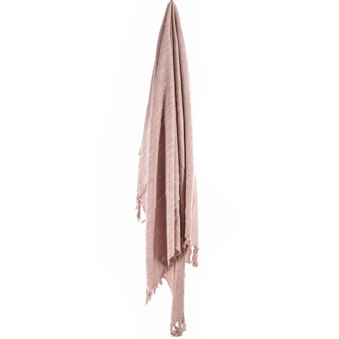 Plaid Cosy soft pink