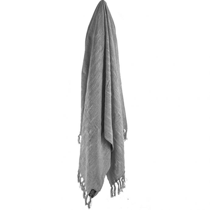 Plaid Cosy light grey 