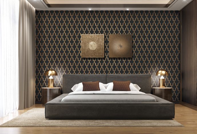 Patroon behang Best Sellers - geometric black