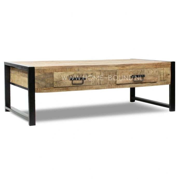 Coffeetable mango met metaal