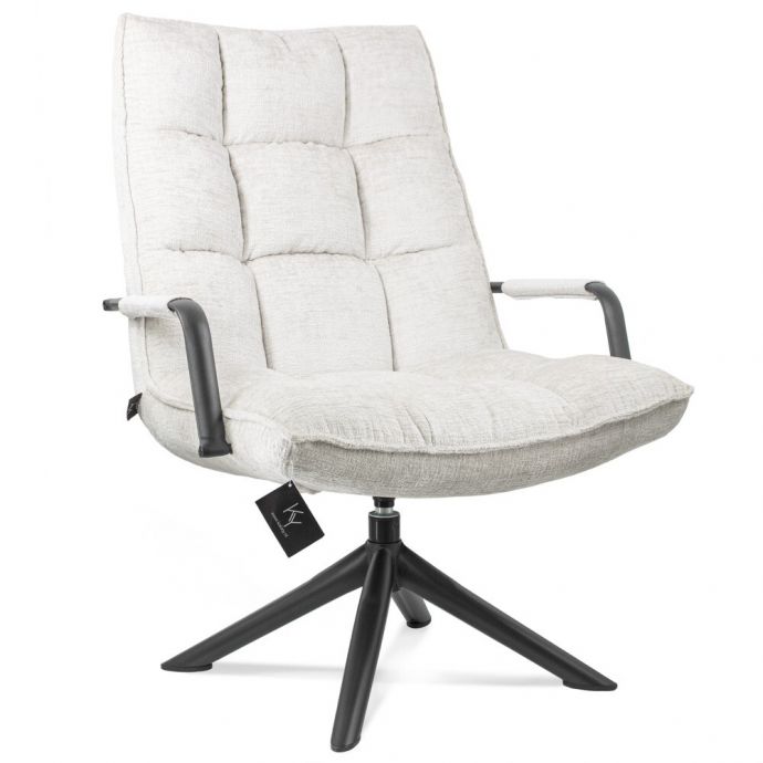 Draaifauteuil Hidde met armleuning naturel