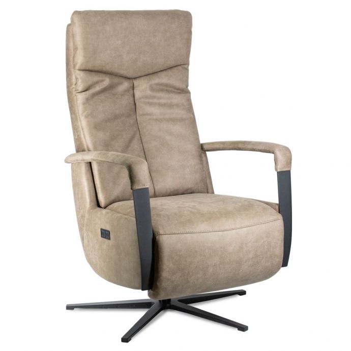 Relaxfauteuil Yara microleder liver - uit voorraad leverbaar!