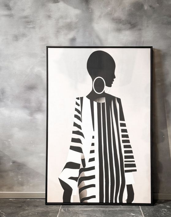 Schilderij vrouw abstract
