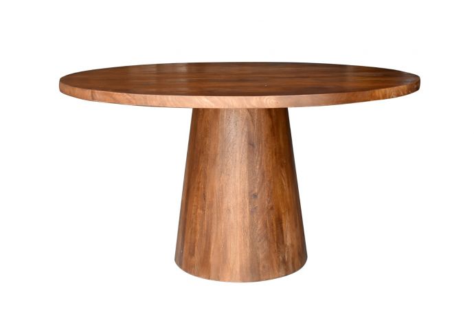 Eettafel mangohout rond