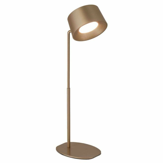 Bureaulamp Design LED op accu rosé goud