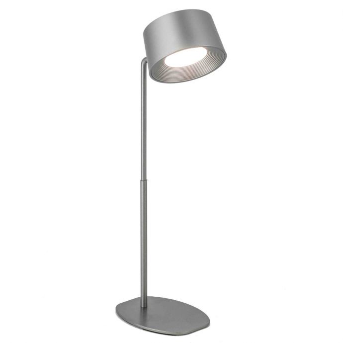 Bureaulamp Design LED op accu zilver