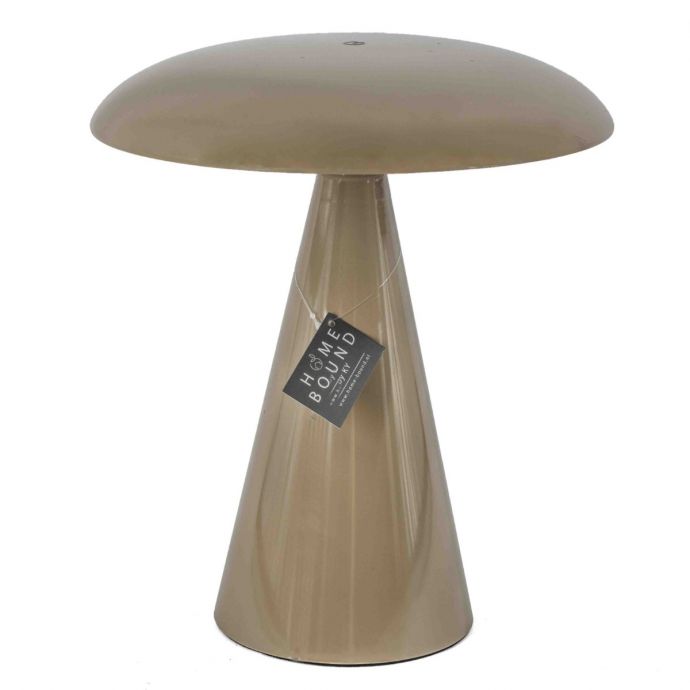 Tafellamp Mush LED op accu taupe