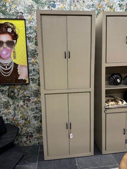 Boekenkast Ubud 80cm 4-deurs sand