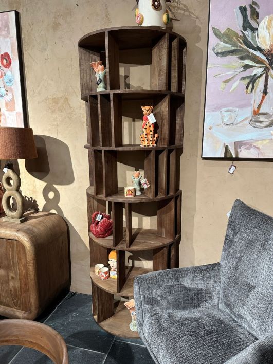 Boekenkast teak Norin