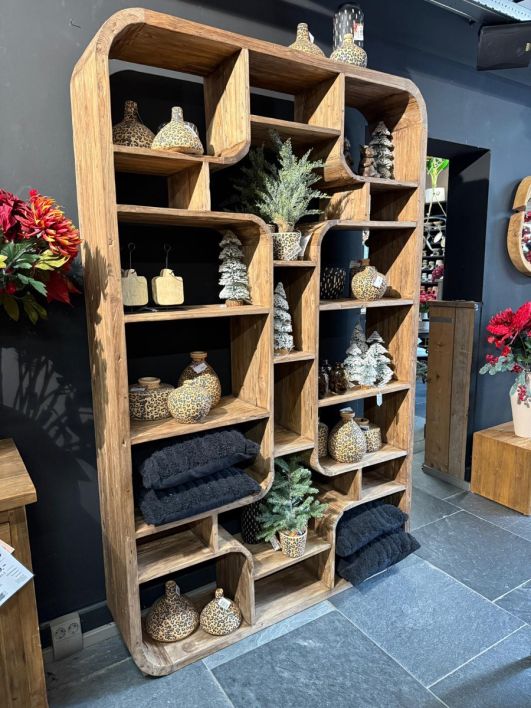 Boekenkast Morgan teakhout