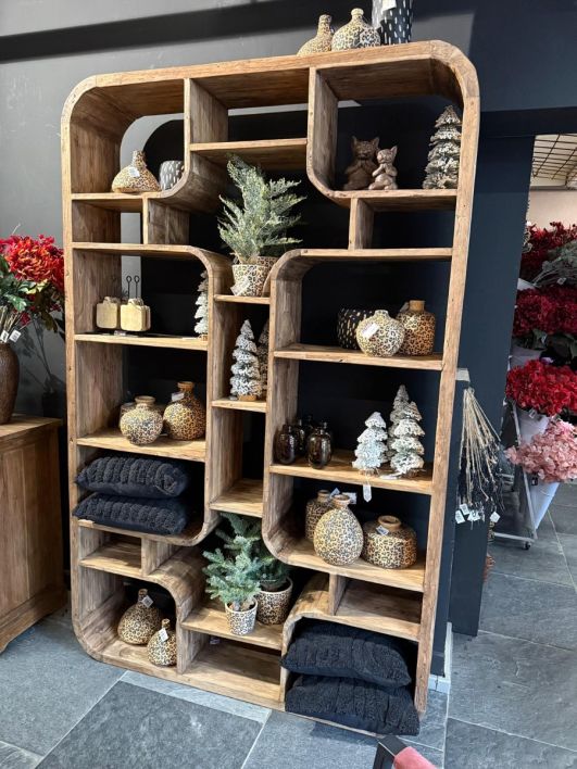 Boekenkast Morgan teakhout