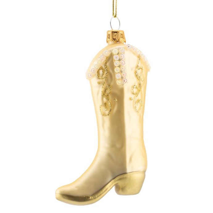 Kerstbal cowboy boots