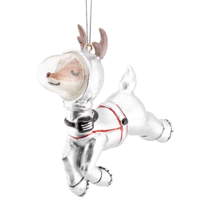 Kerstbal rendier astronaut