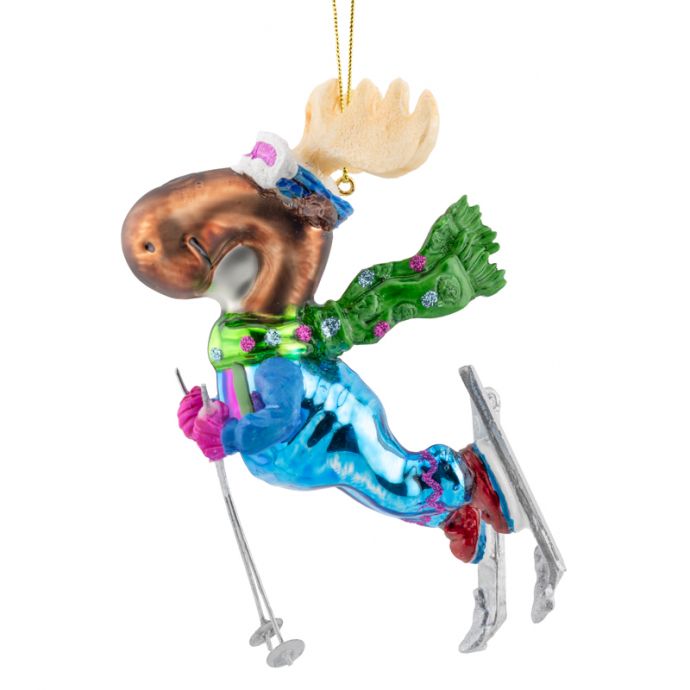 Kerstbal eland ski