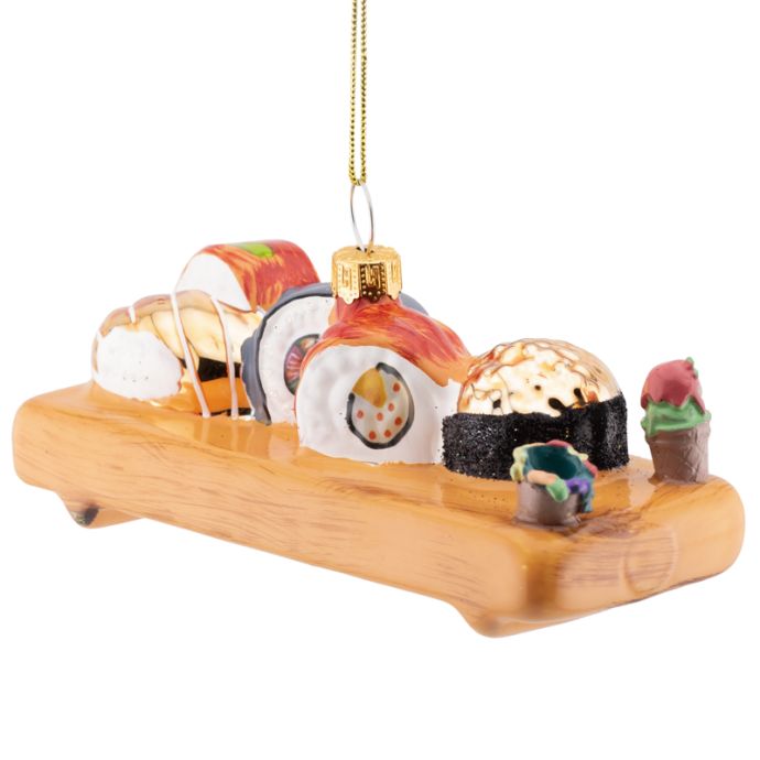 Kerstbal sushi platter