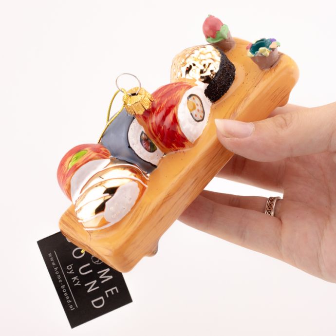 Kerstbal sushi platter