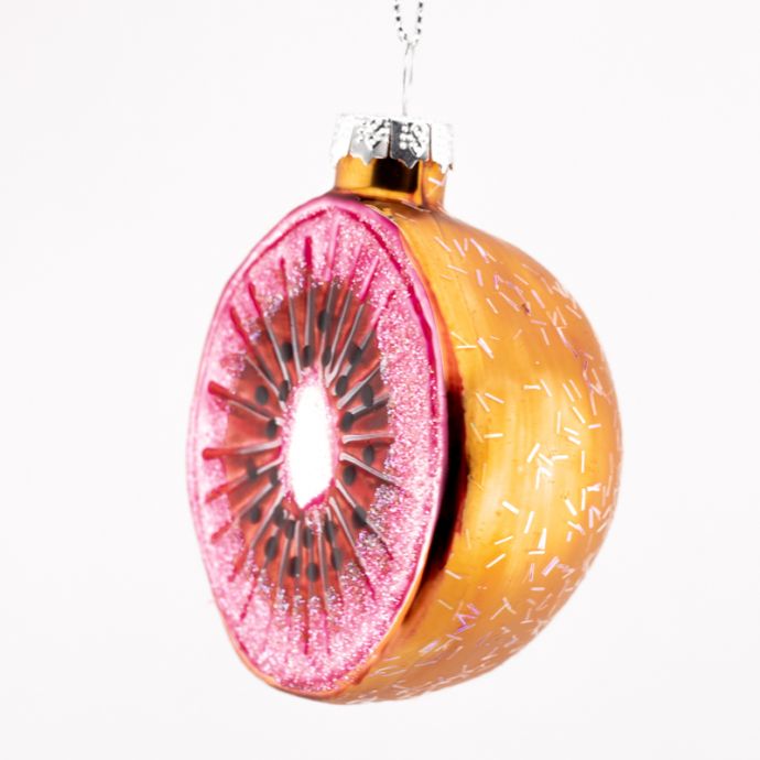 Kerstbal rode kiwi