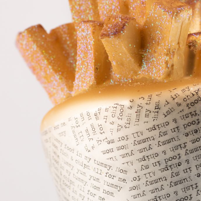 Kerstbal puntzak frites