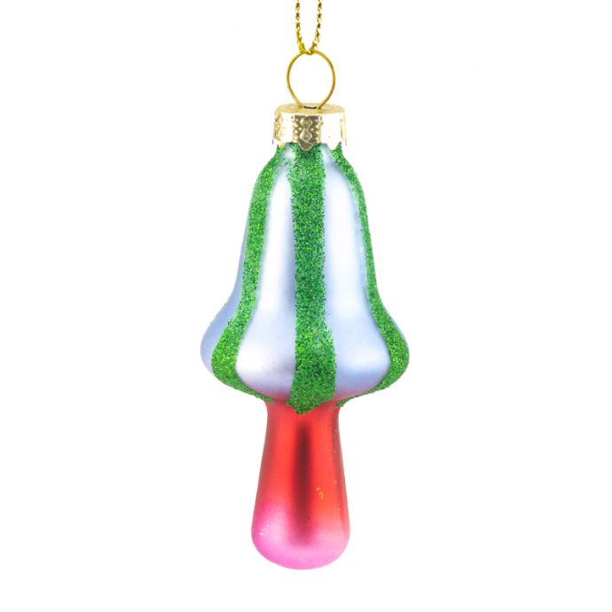 Kerstbal funky paddestoel
