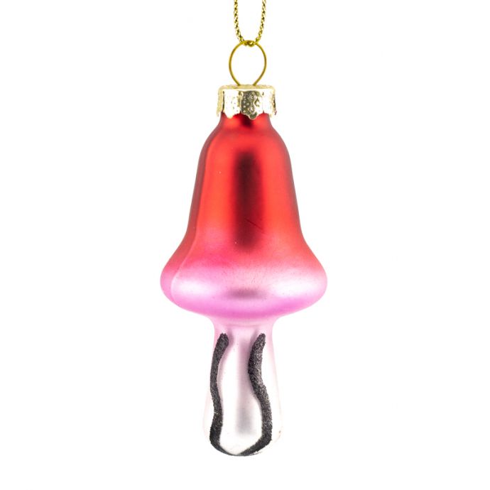 Kerstbal funky paddestoel