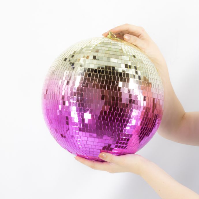 Discobal geel/roze