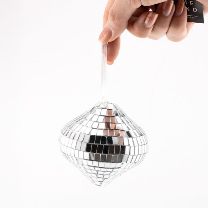 Kersthanger Discobal zilver