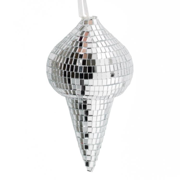 Kersthanger Discobal Pegel zilver