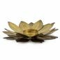 Waxinehouder lotus goud