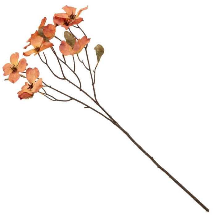 Kunsttak kornoelje 74cm oranje