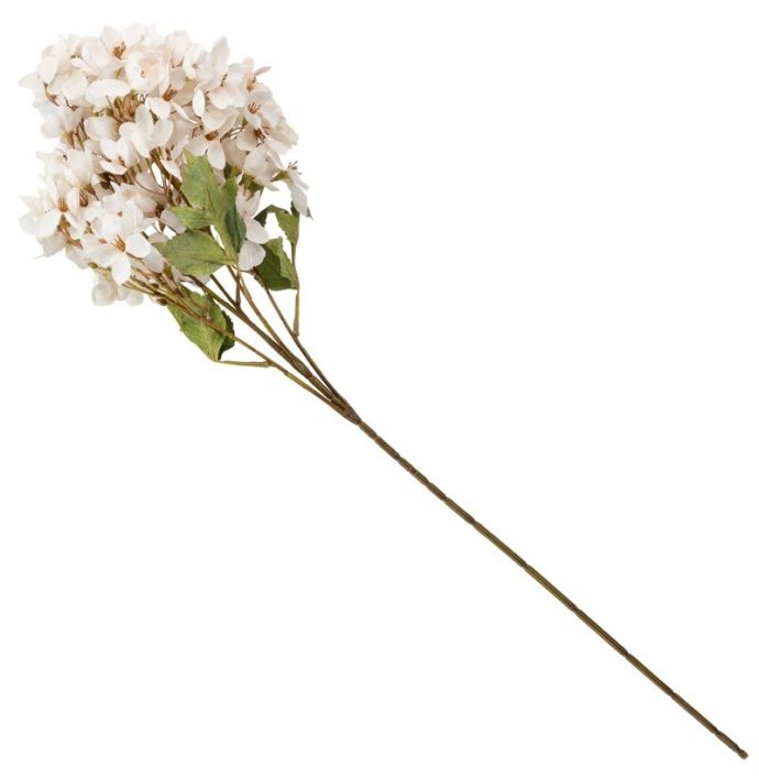 Kunstbloem Japanse krabappel 83cm off-white