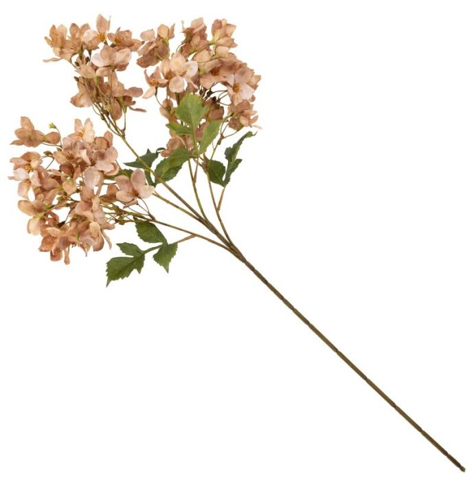 Kunstbloem Japanse krabappel 83cm taupe