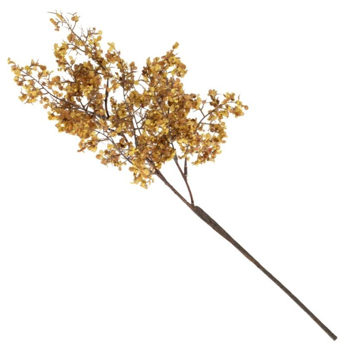 Kunsttak besjes 45cm geel