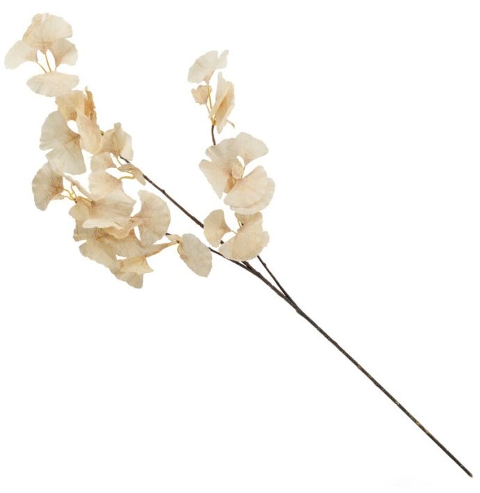 Kunstbloem Gingko 89cm off-white
