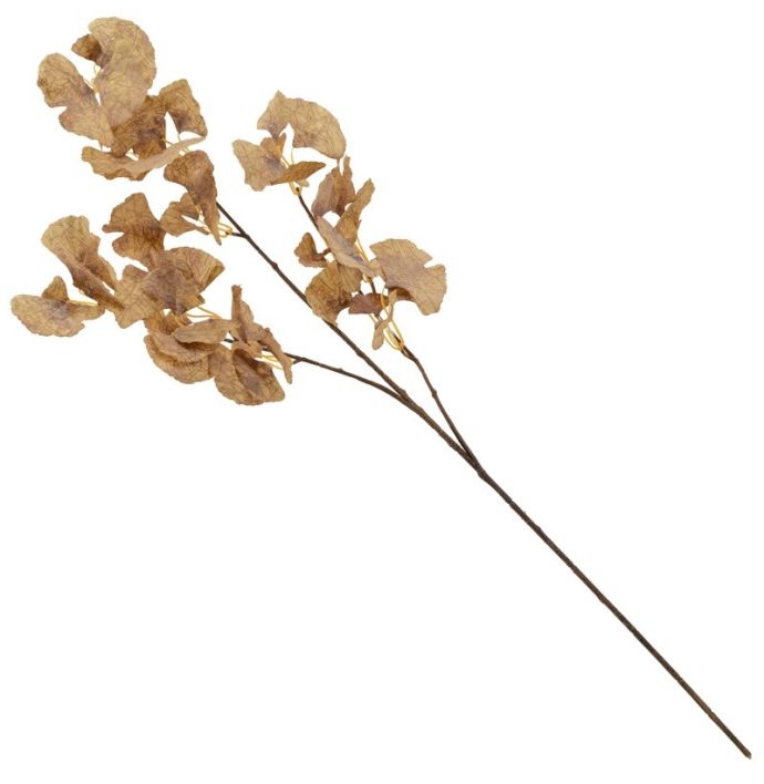 Kunstbloem Gingko 89cm taupe