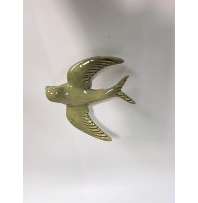 Wanddecoratie vogel Bela groen