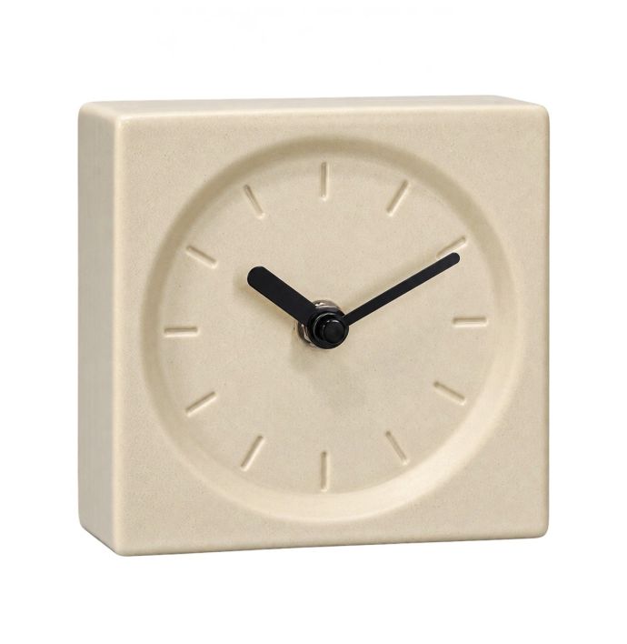 Tafelmodel klok Kubo Ivory