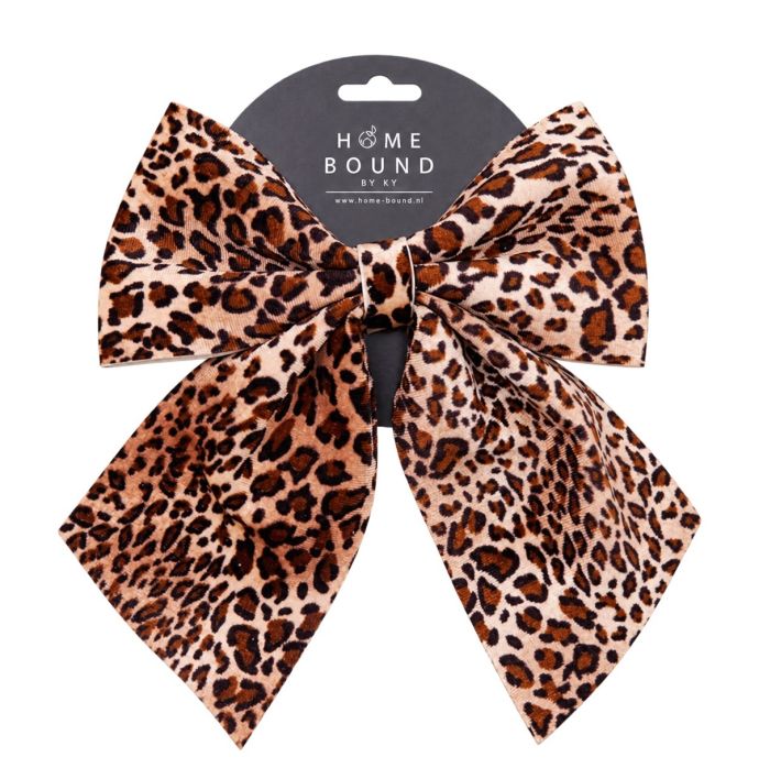 Stoffen strik Liva 19cm panter
