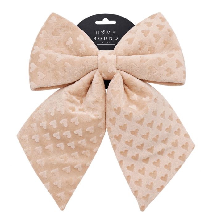 Stoffen strik Liva 19cm hartjes