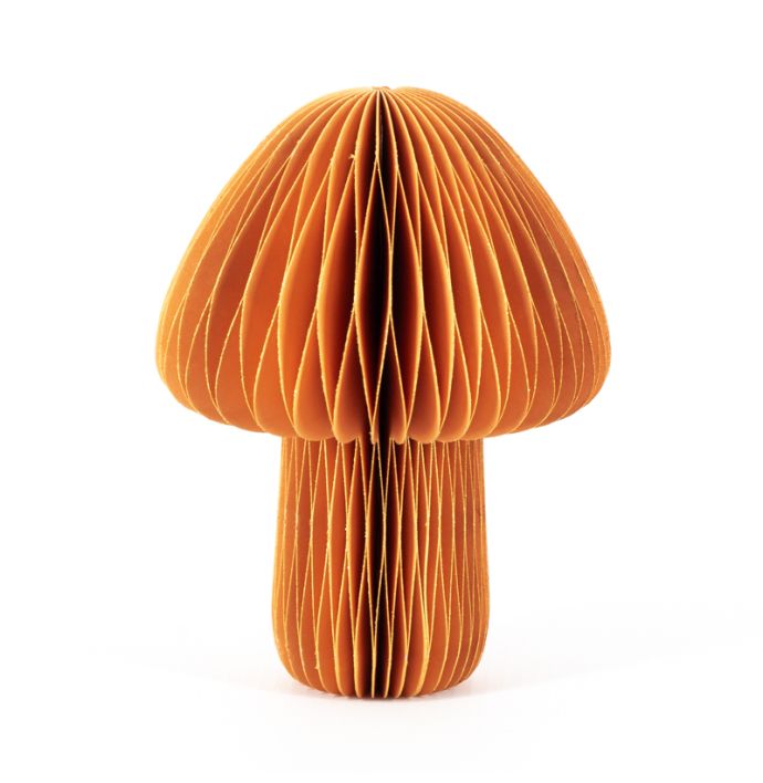 Papieren paddenstoel oranje