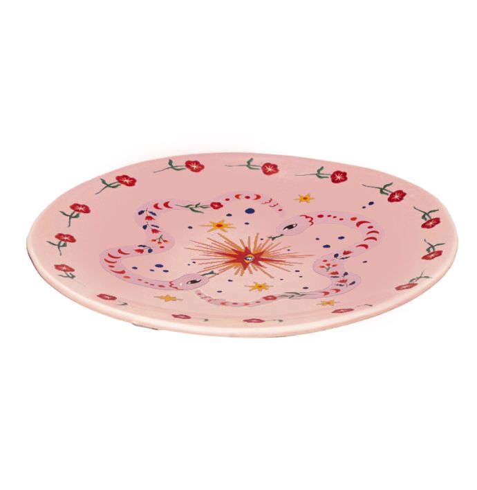 Decoratiebord floral 20cm