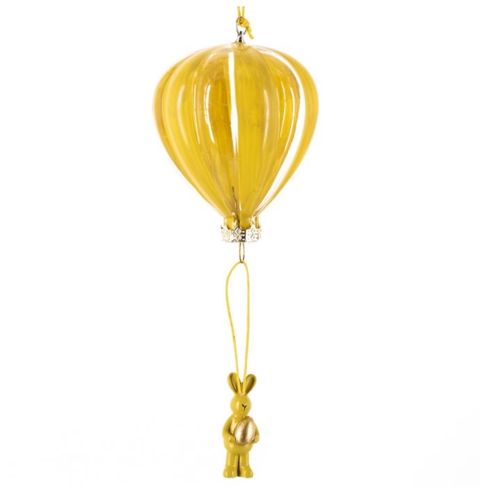 Hanger Luchtballon konijn geel