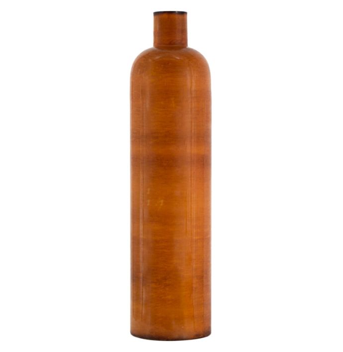Metalen vaas tangerine