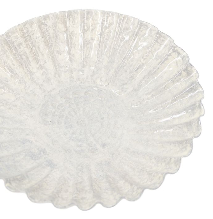 Metalen schaaltje wheel white