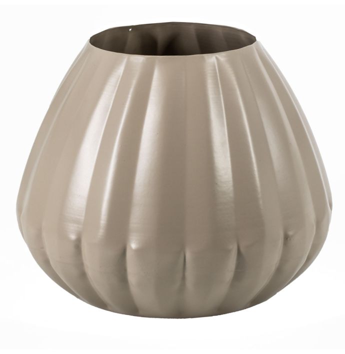 Metalen vaas sand