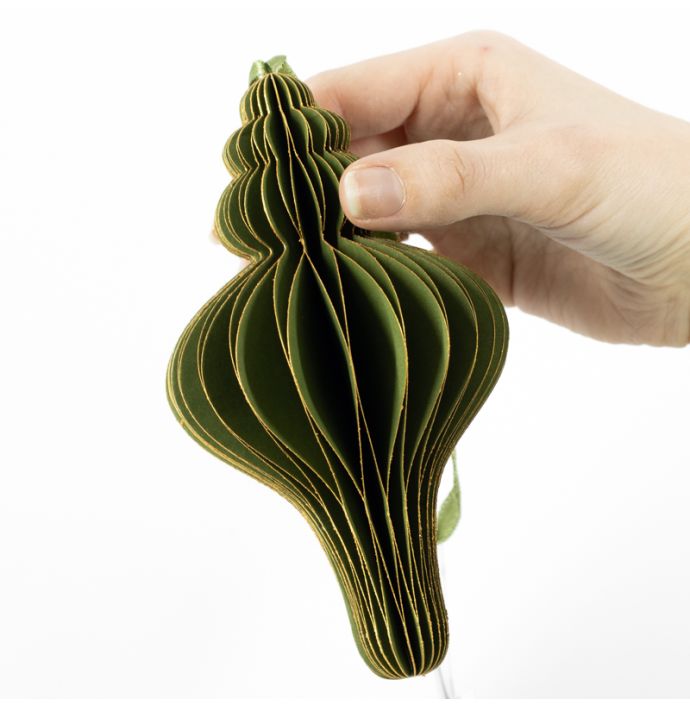 Papieren honeycomb hanger groen