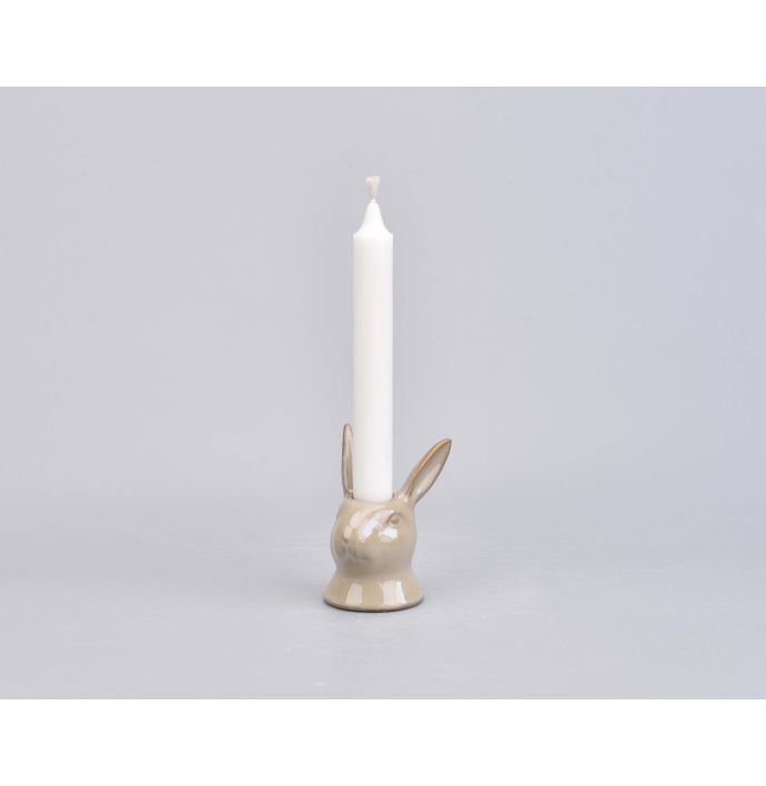 Kaarsenstandaard konijn Scout Ivory S