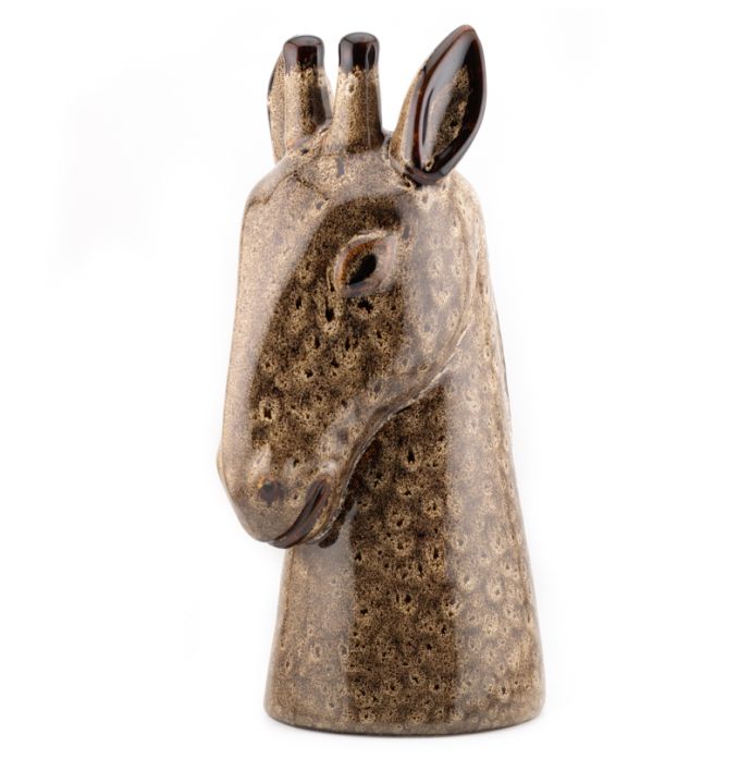 Aardewerk vaas giraffe speckled