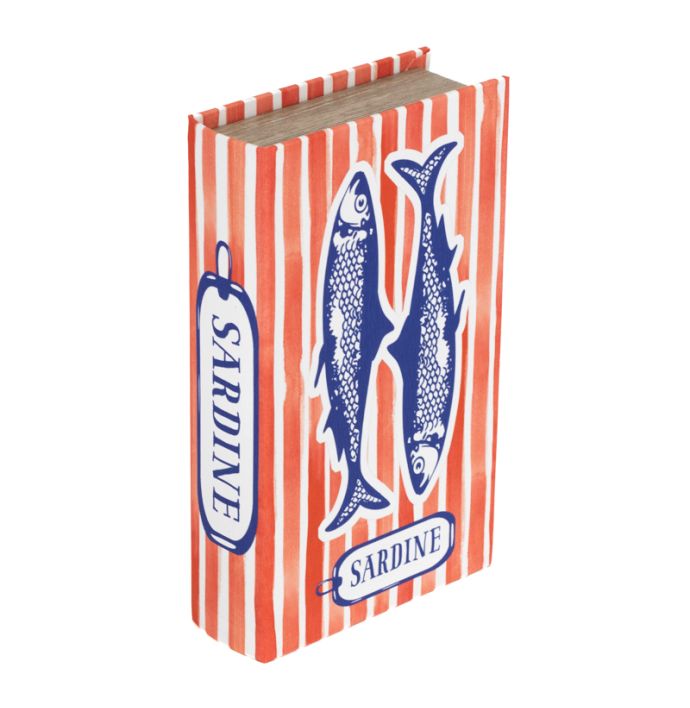 Opbergboek Sardine Striped 21x13cm