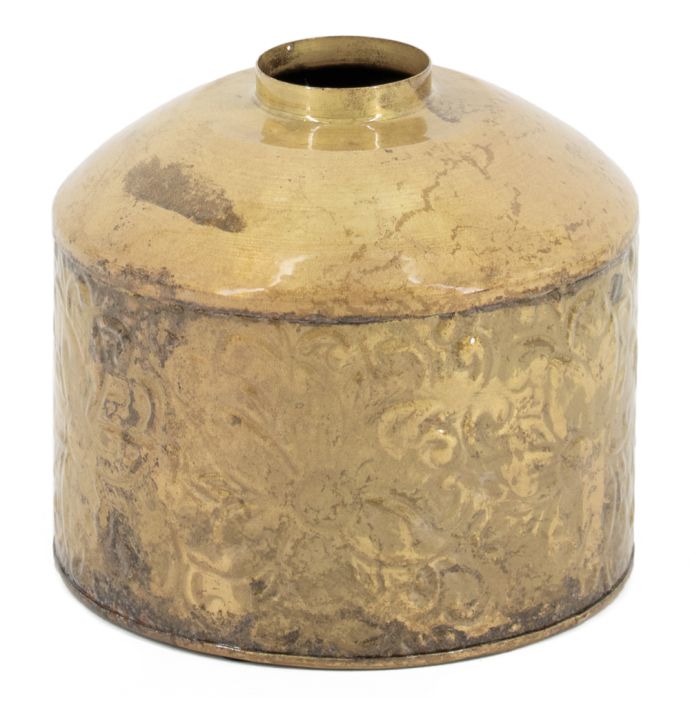 Metalen vaas peach