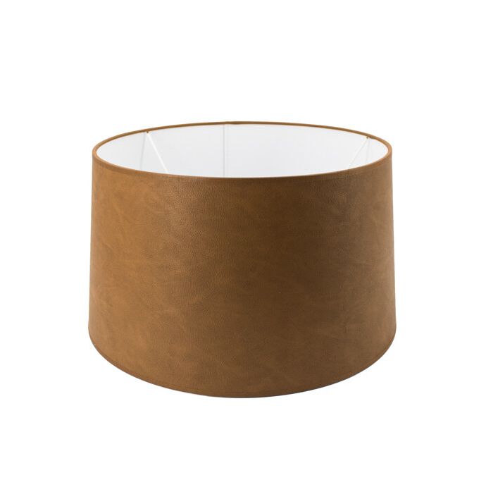 Lampenkap 45cm vintage cognac
